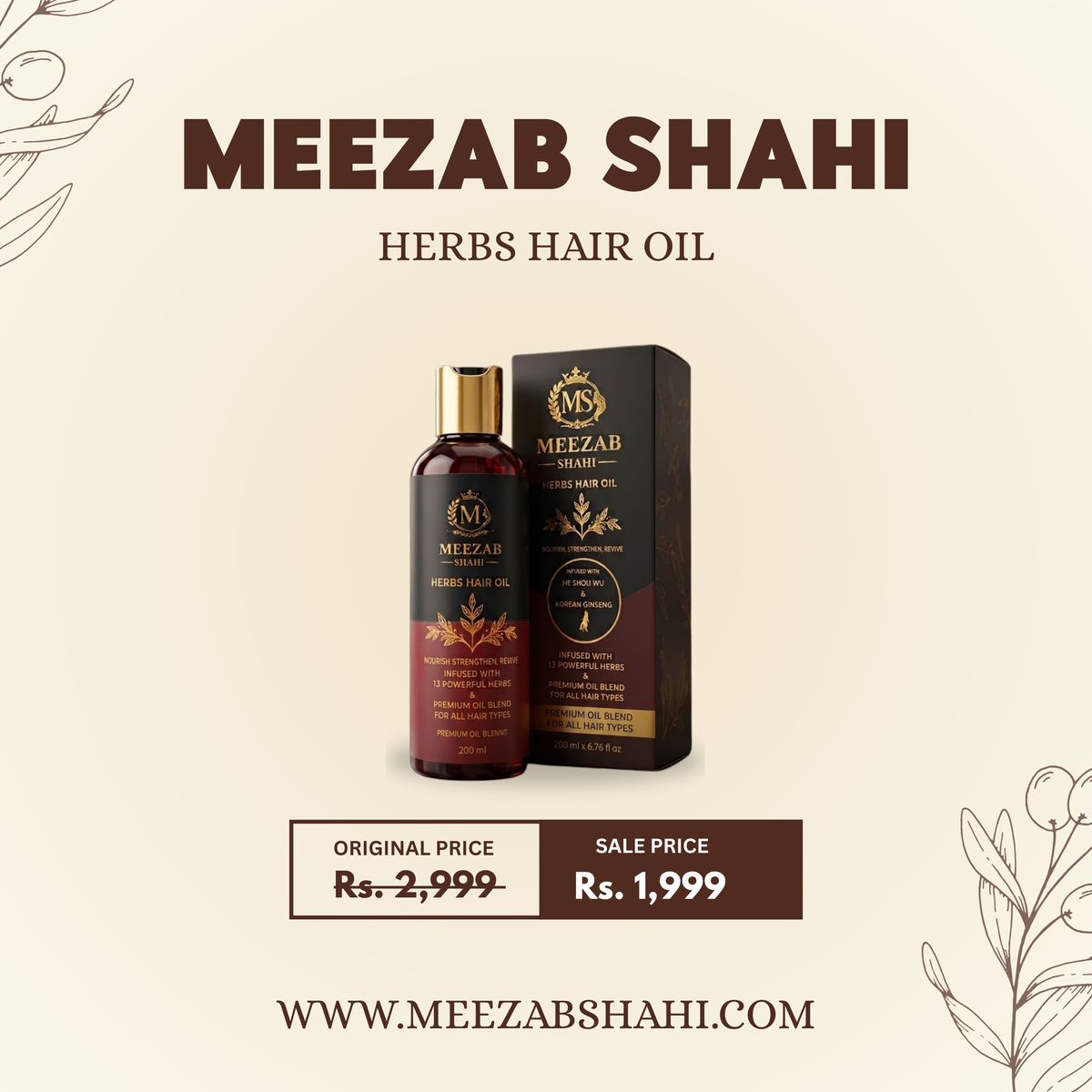 Meezab Shahi Hair Oil
