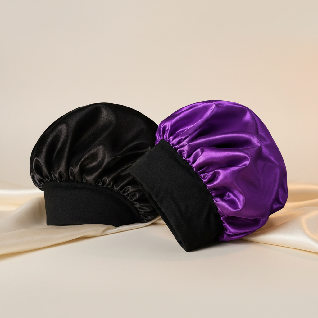 Meezab Shahi Luxury Satin Bonnets Styled
